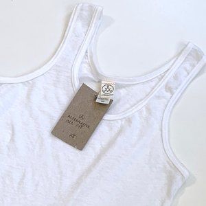 NWT Alternative Apparel Fitted White Tank Top